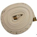 Dixon Single Jacket Fire Hose, 2-1/2 in, NST NH, 50 ft L, 225 psi Working, Polyester, Domestic A525-50RBF